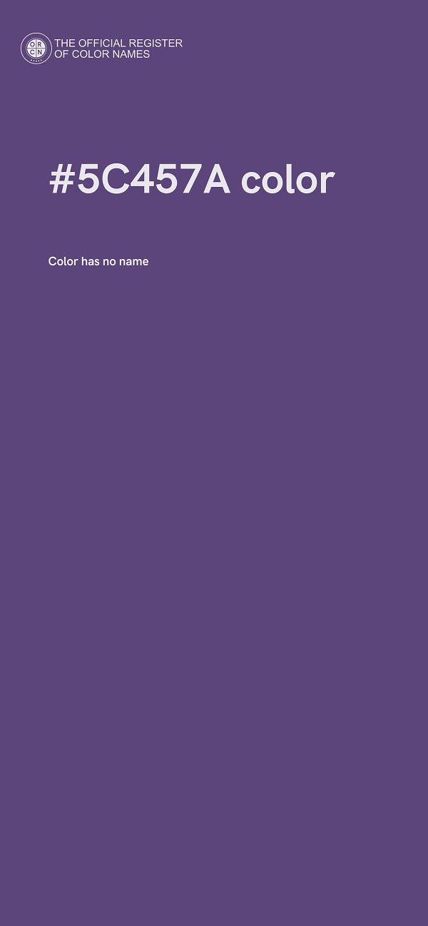 #5C457A color image