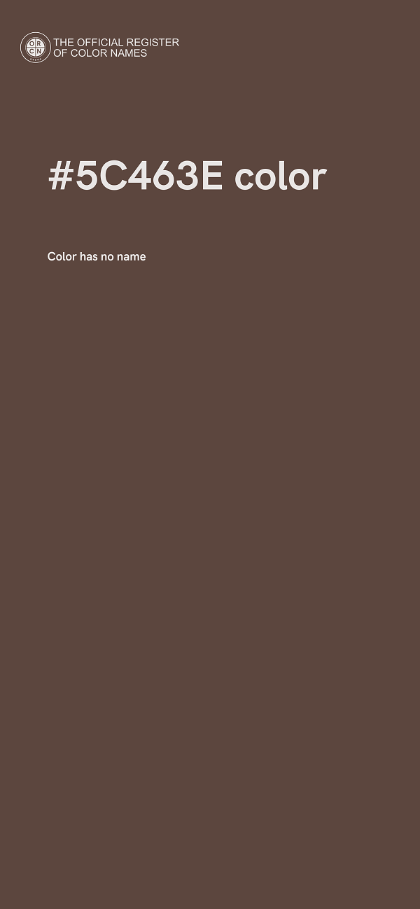#5C463E color image