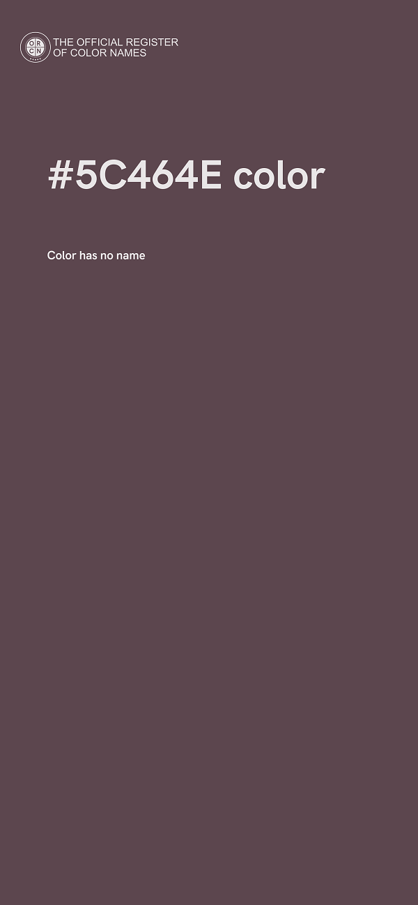 #5C464E color image