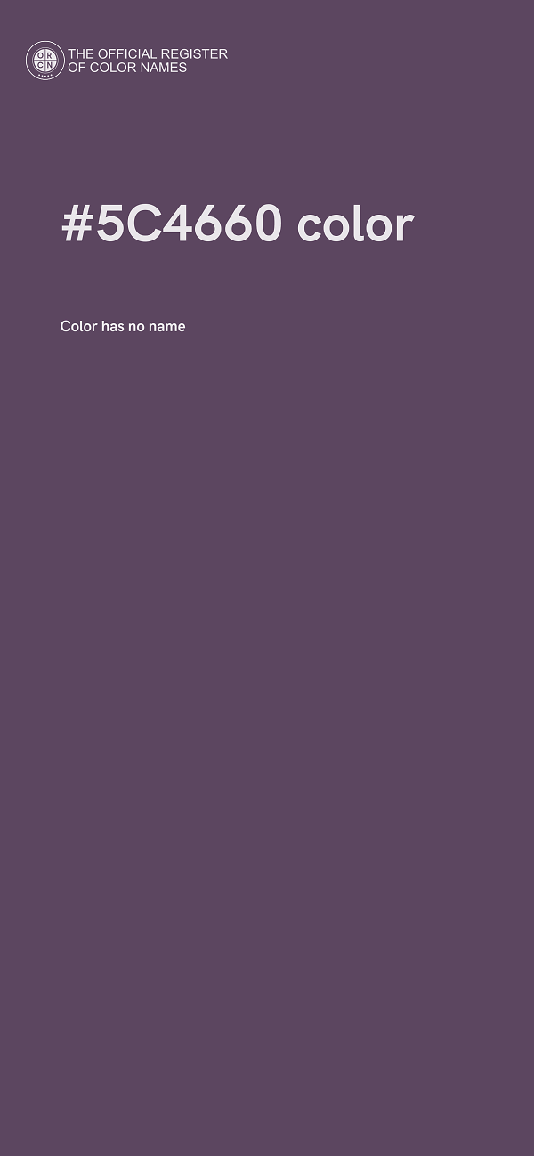 #5C4660 color image