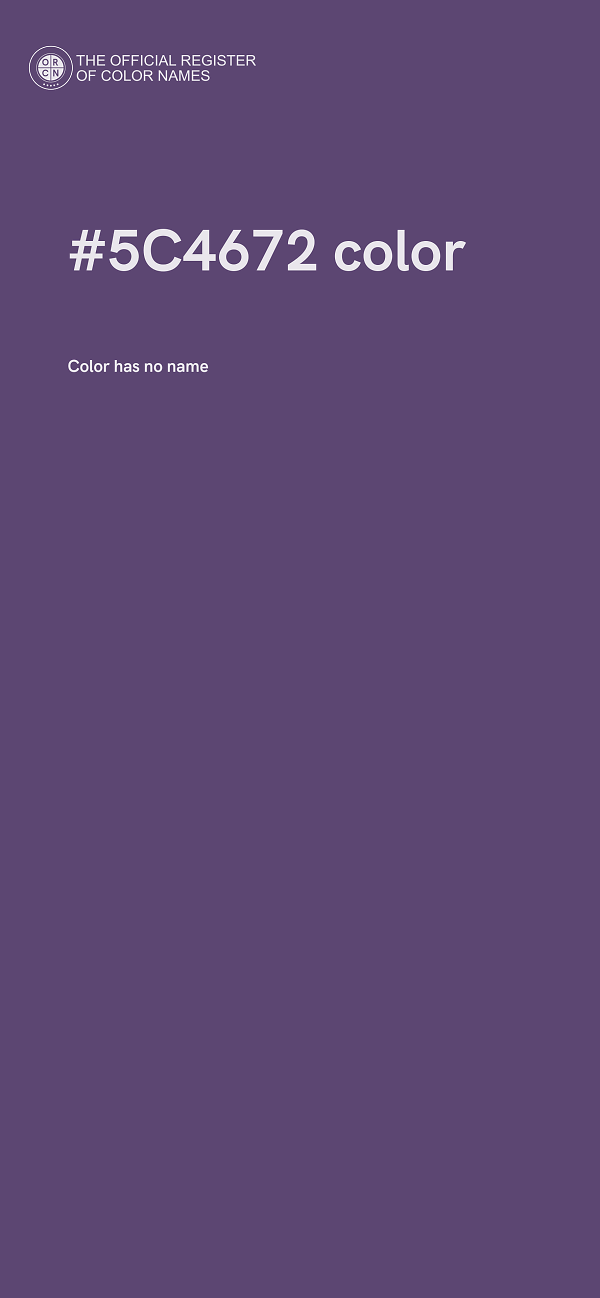 #5C4672 color image