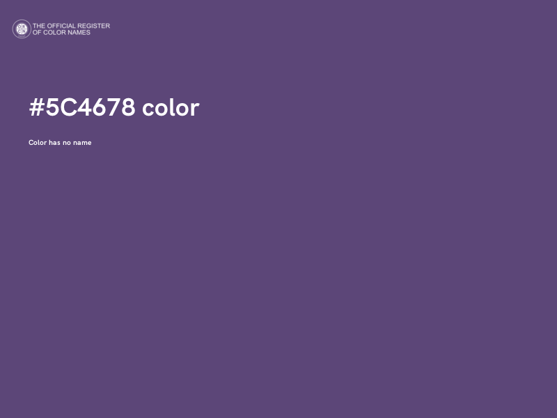 #5C4678 color image