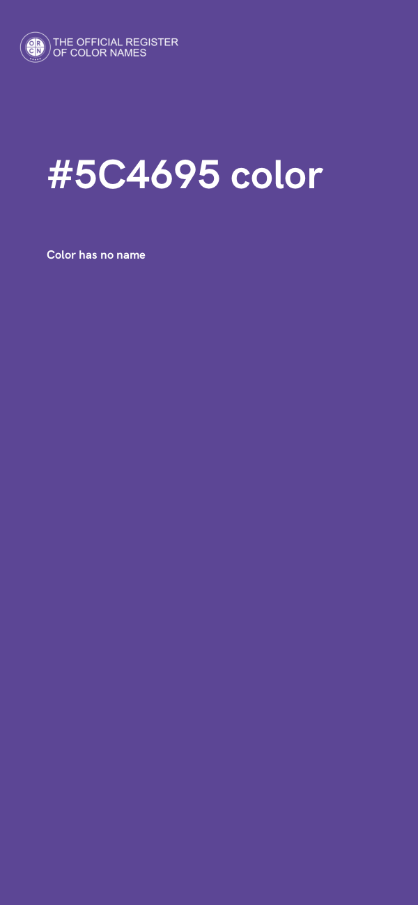 #5C4695 color image