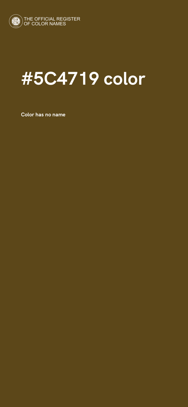 #5C4719 color image