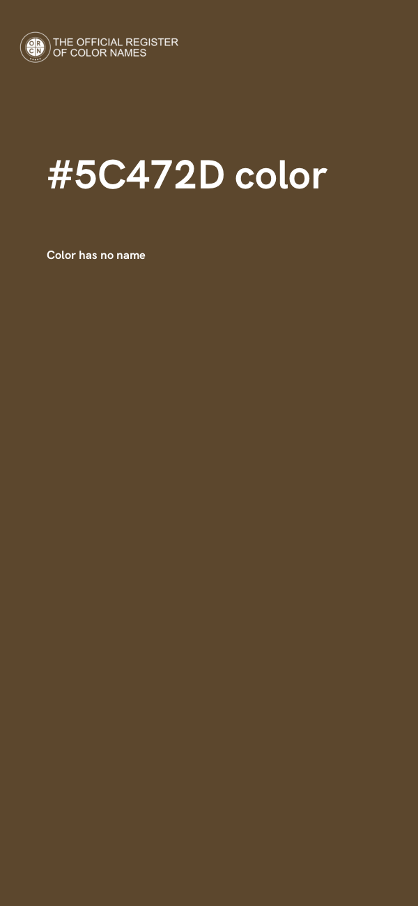#5C472D color image