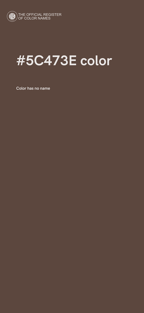#5C473E color image