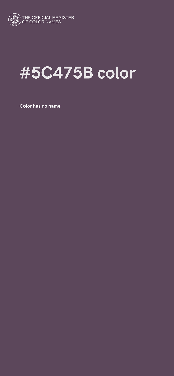 #5C475B color image