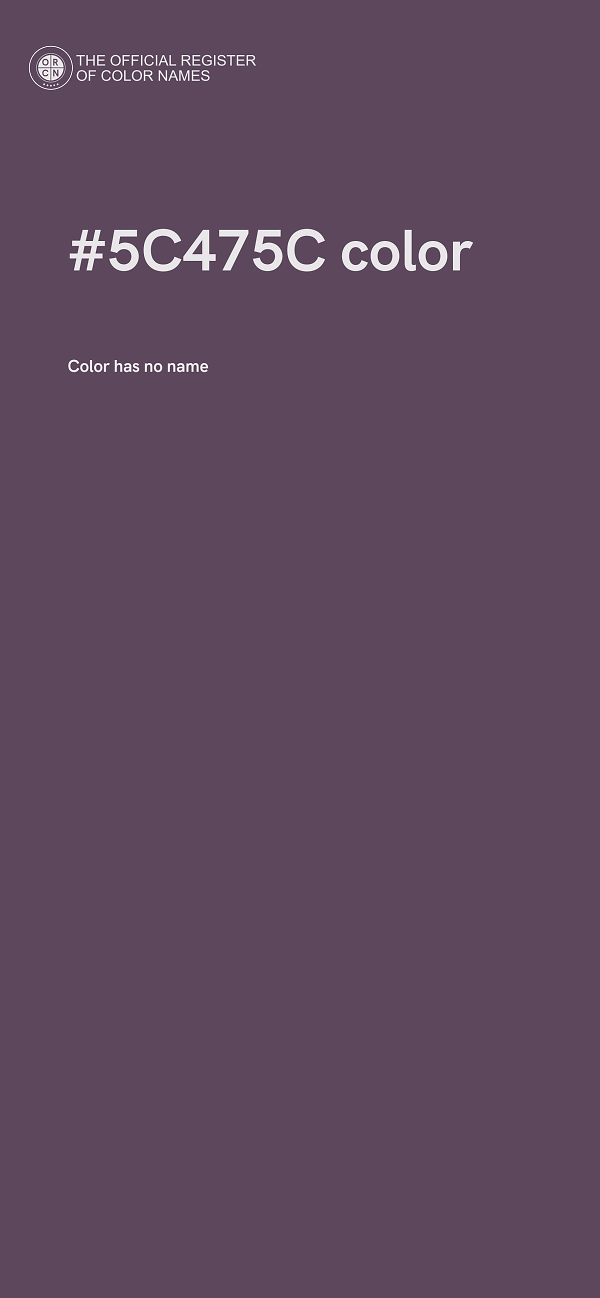 #5C475C color image