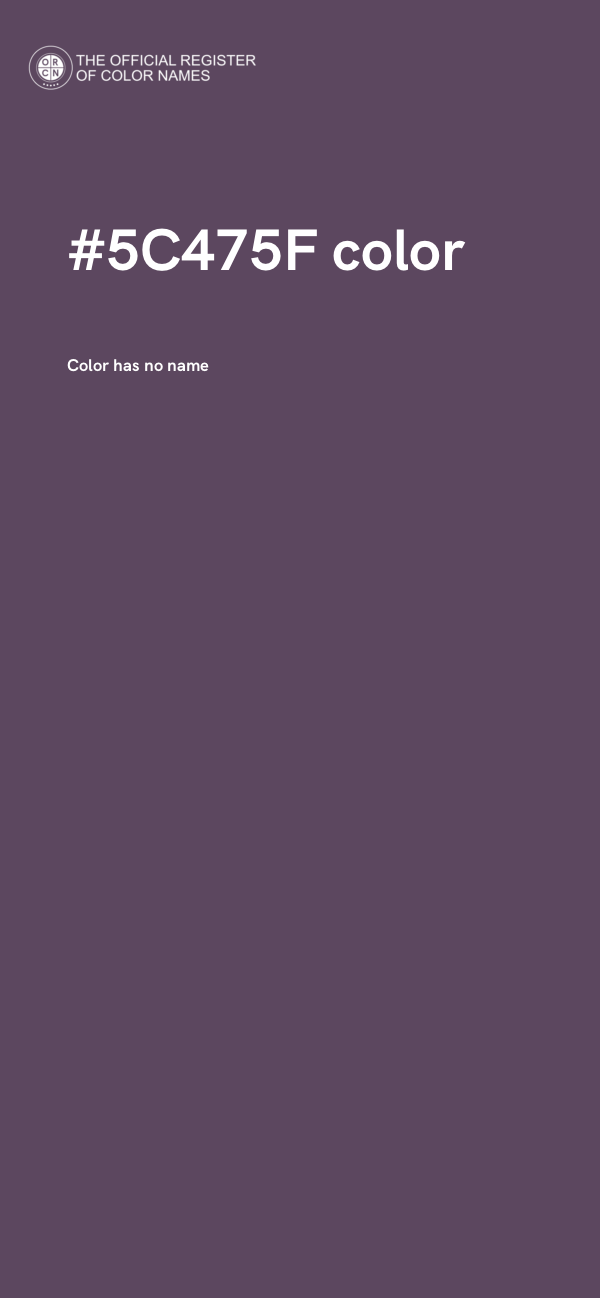 #5C475F color image