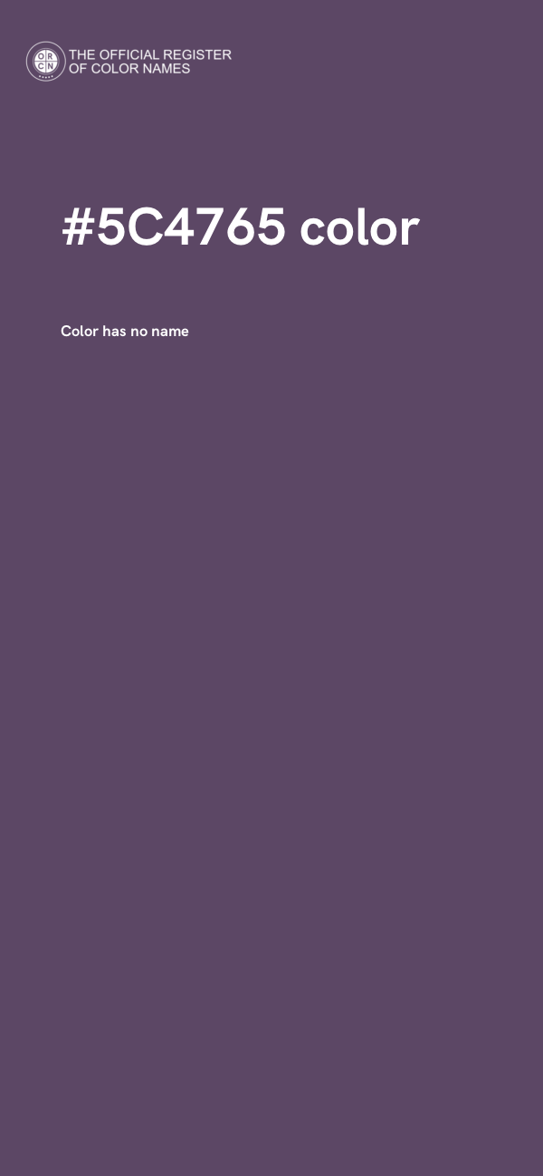 #5C4765 color image