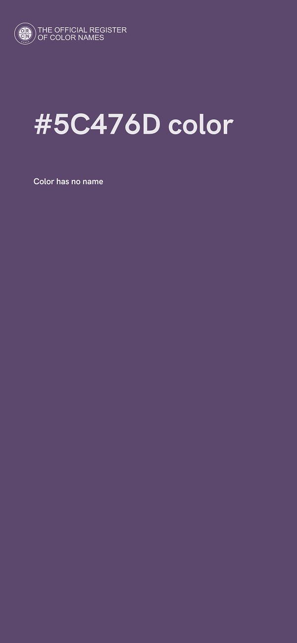 #5C476D color image