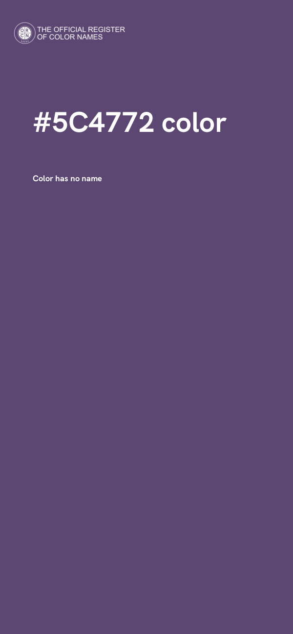 #5C4772 color image