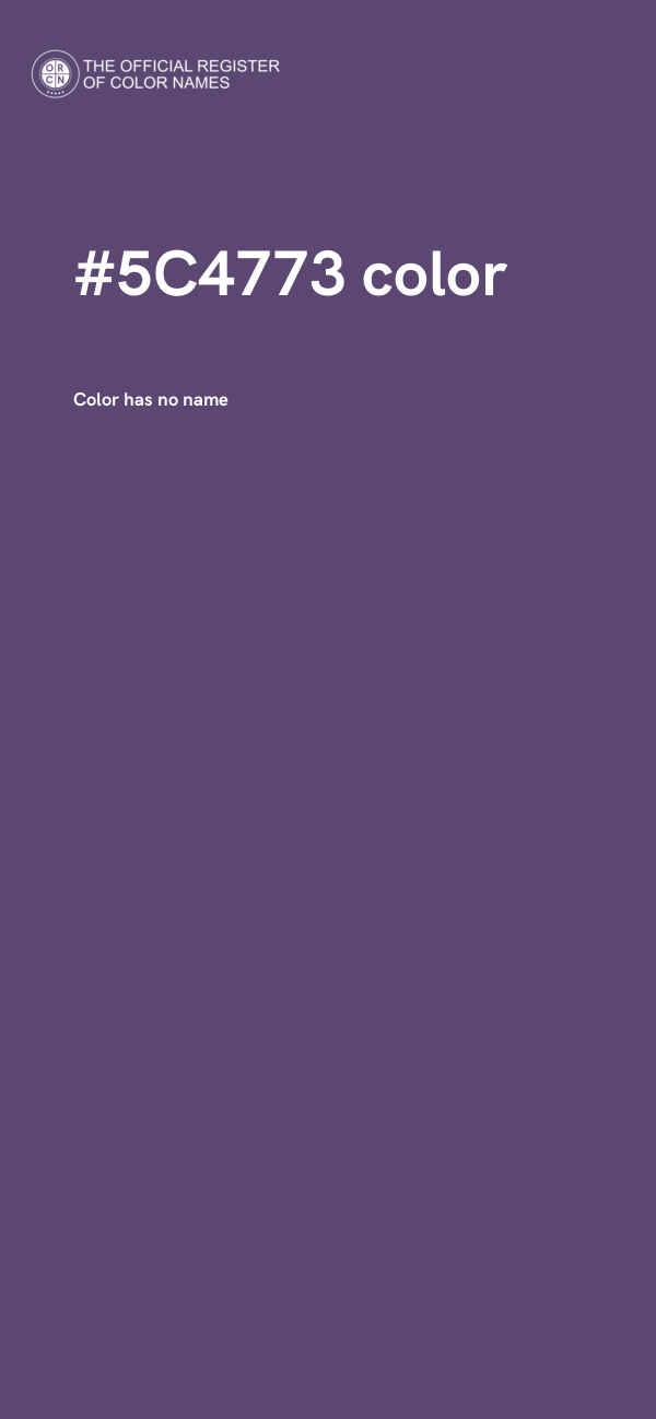 #5C4773 color image