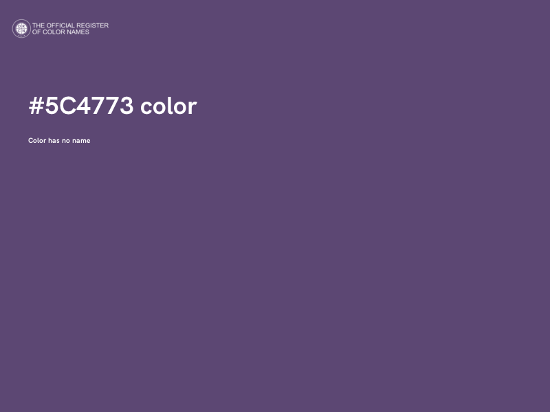#5C4773 color image