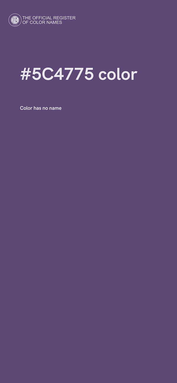 #5C4775 color image