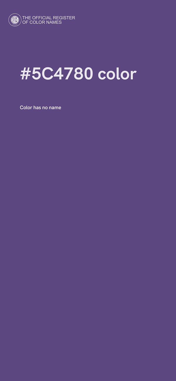 #5C4780 color image