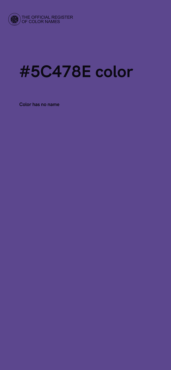 #5C478E color image
