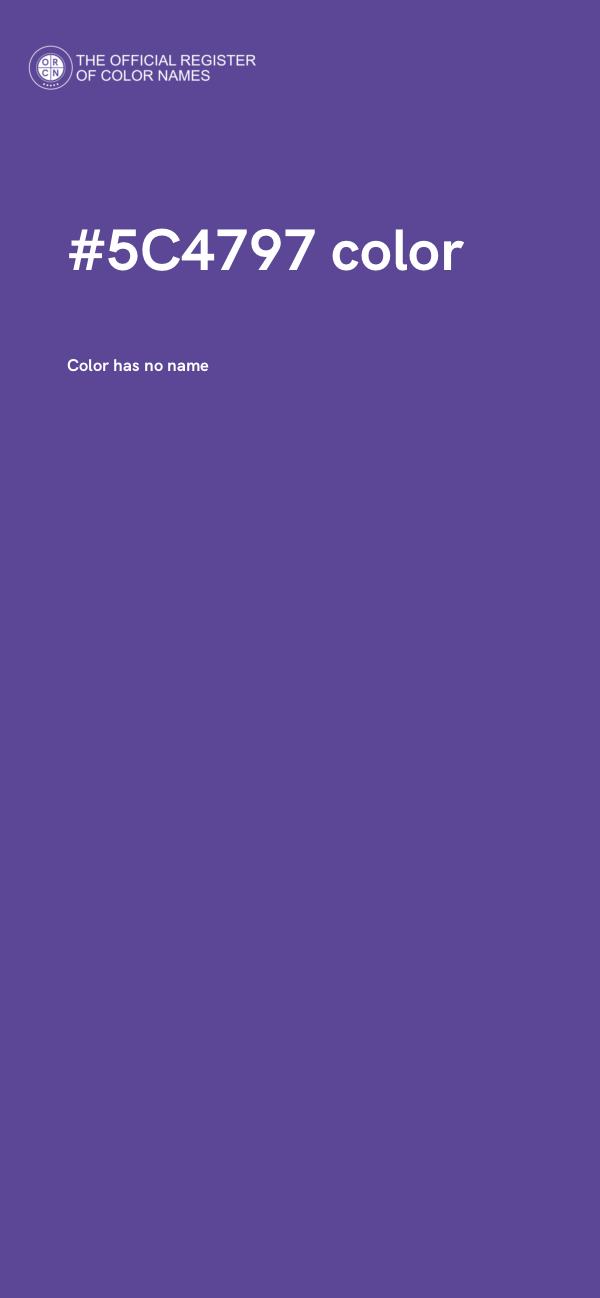 #5C4797 color image