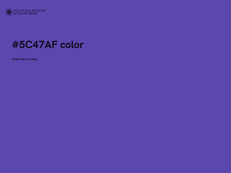 #5C47AF color image