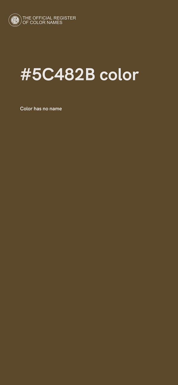 #5C482B color image
