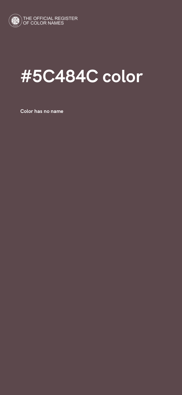 #5C484C color image