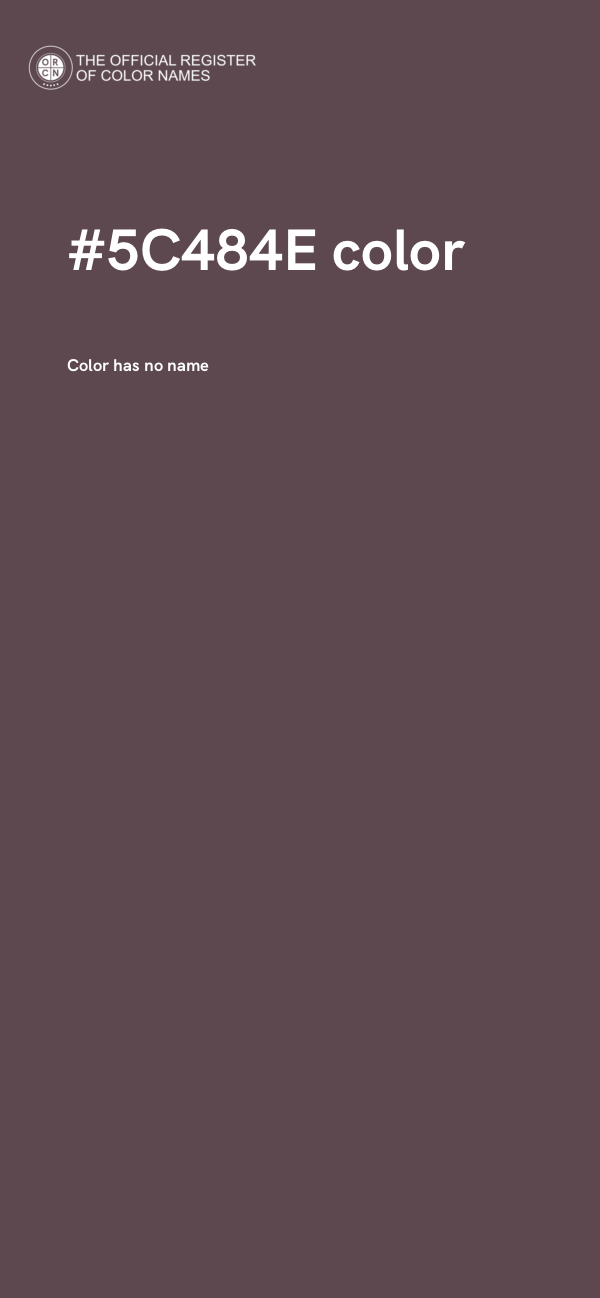 #5C484E color image