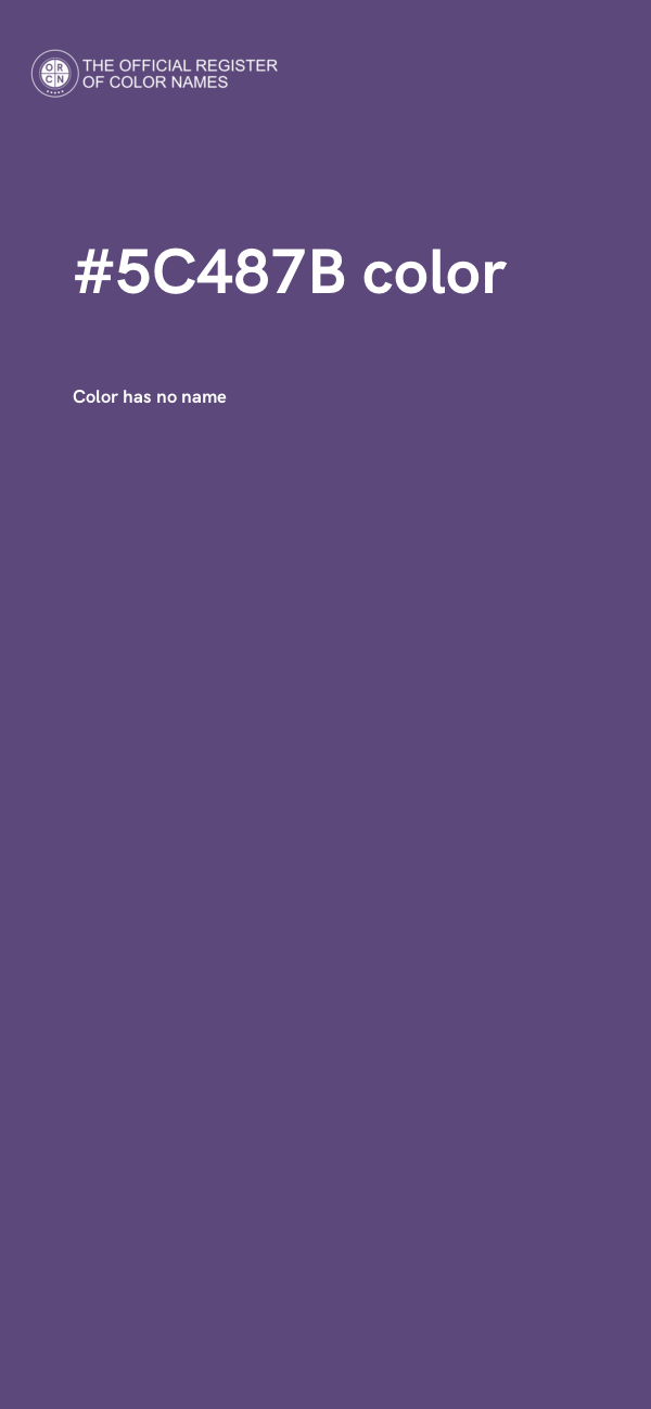 #5C487B color image