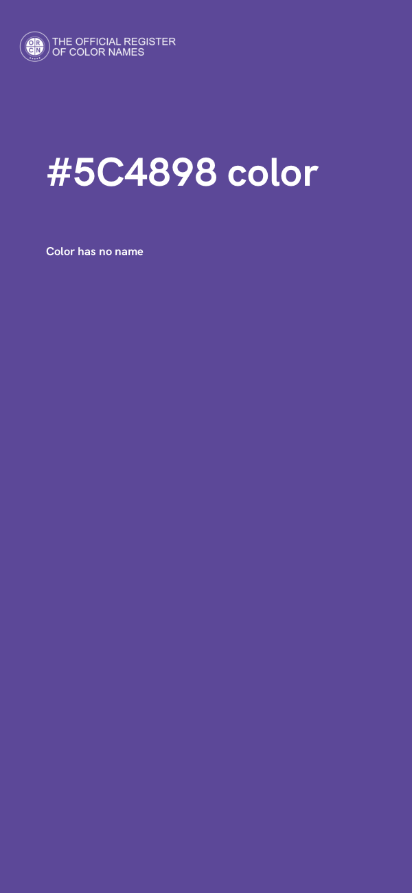 #5C4898 color image