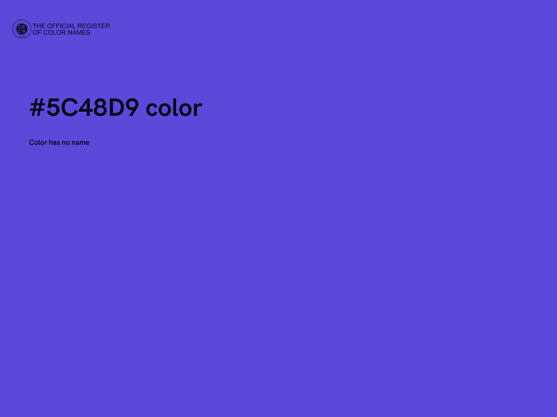 #5C48D9 color image