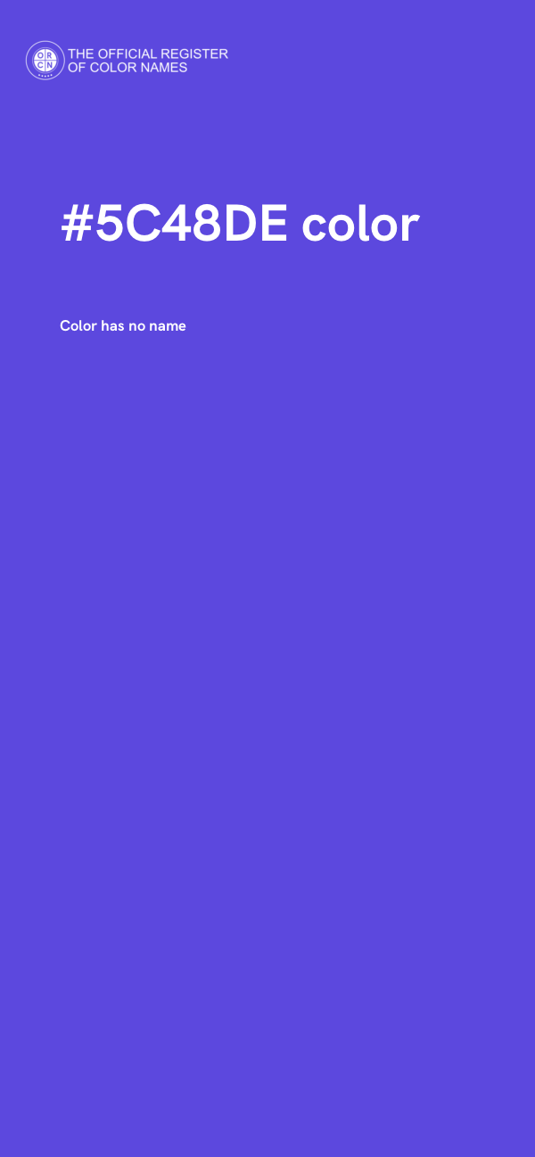 #5C48DE color image