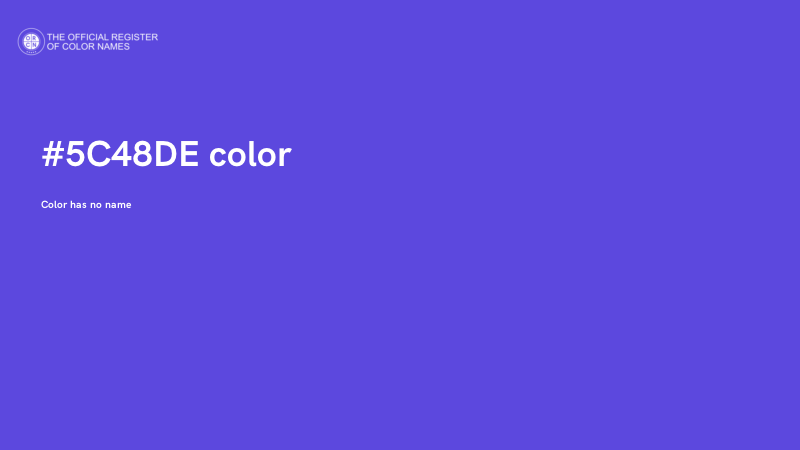 #5C48DE color image