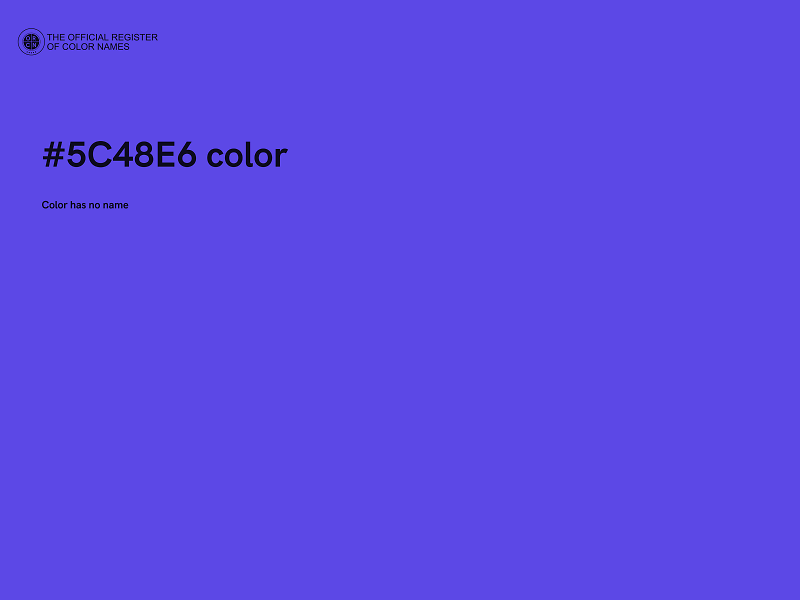 #5C48E6 color image