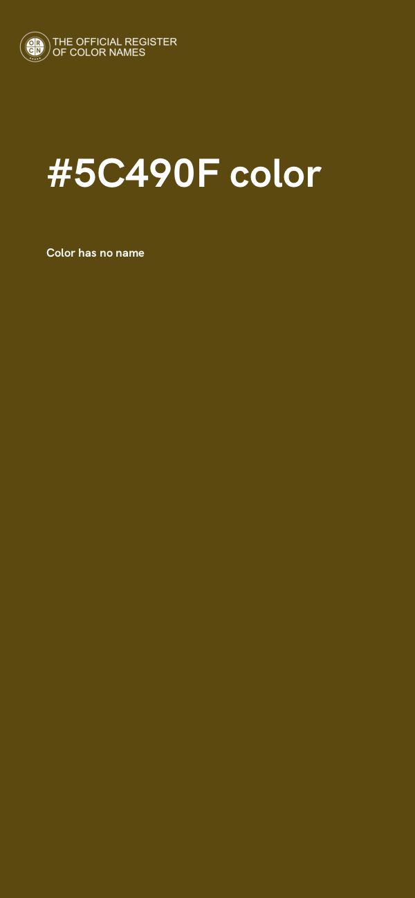 #5C490F color image