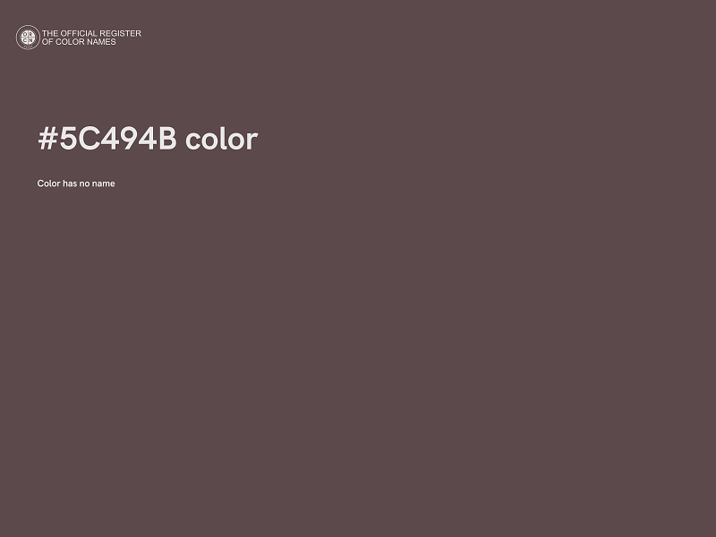 #5C494B color image