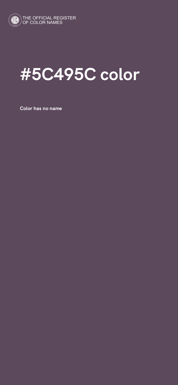 #5C495C color image