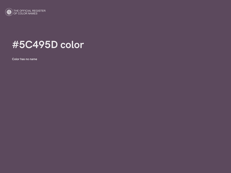 #5C495D color image