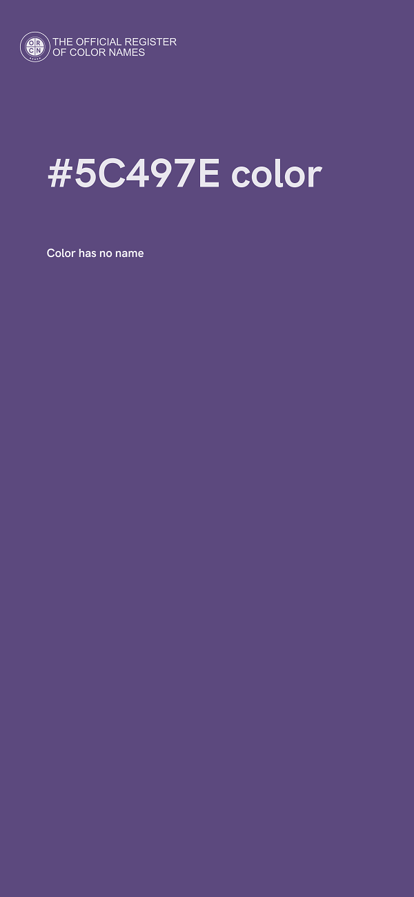 #5C497E color image