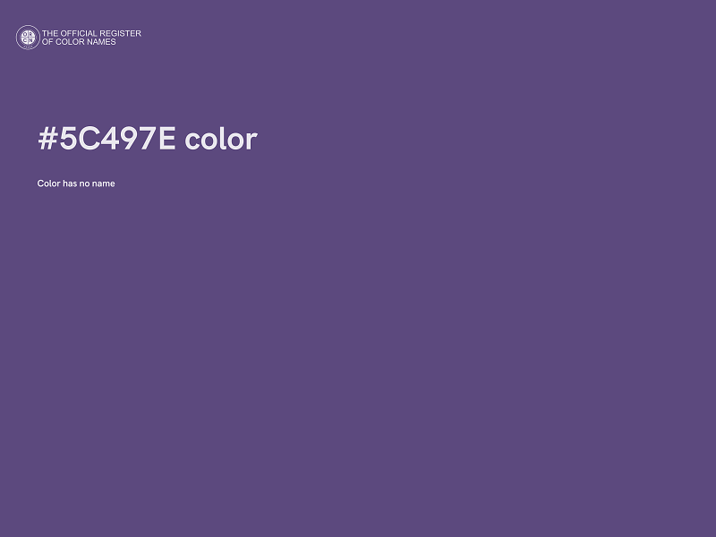 #5C497E color image