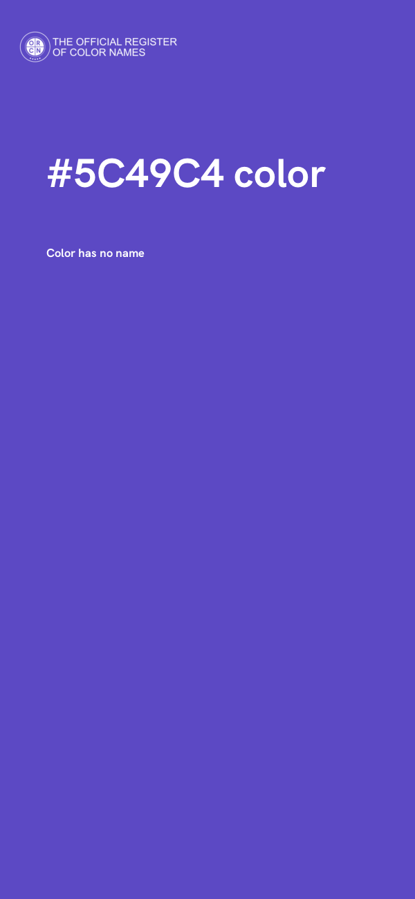 #5C49C4 color image