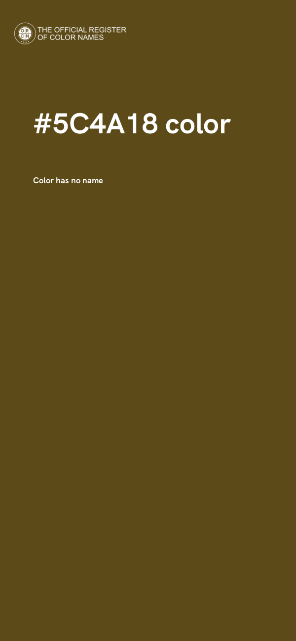 #5C4A18 color image