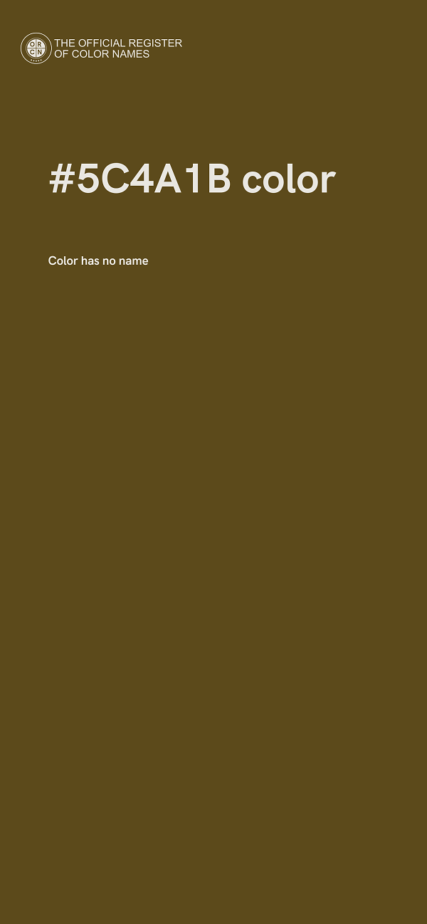 #5C4A1B color image