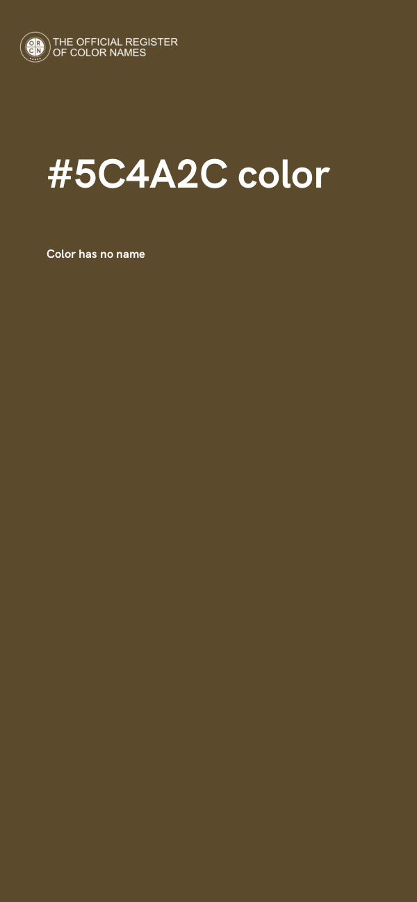 #5C4A2C color image