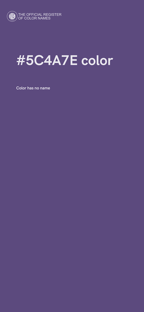 #5C4A7E color image