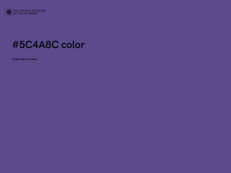 #5C4A8C color image