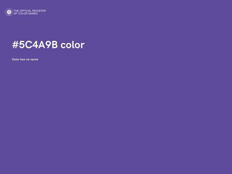 #5C4A9B color image