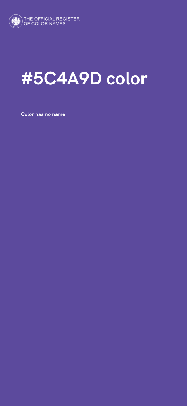 #5C4A9D color image