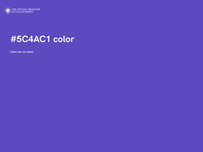 #5C4AC1 color image