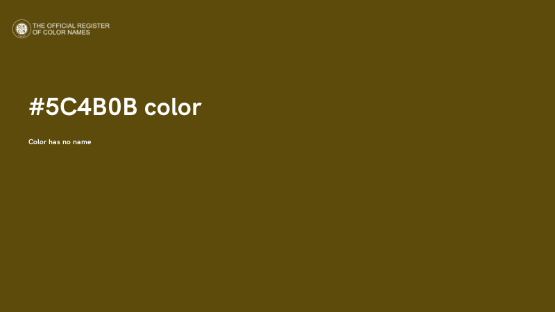 #5C4B0B color image