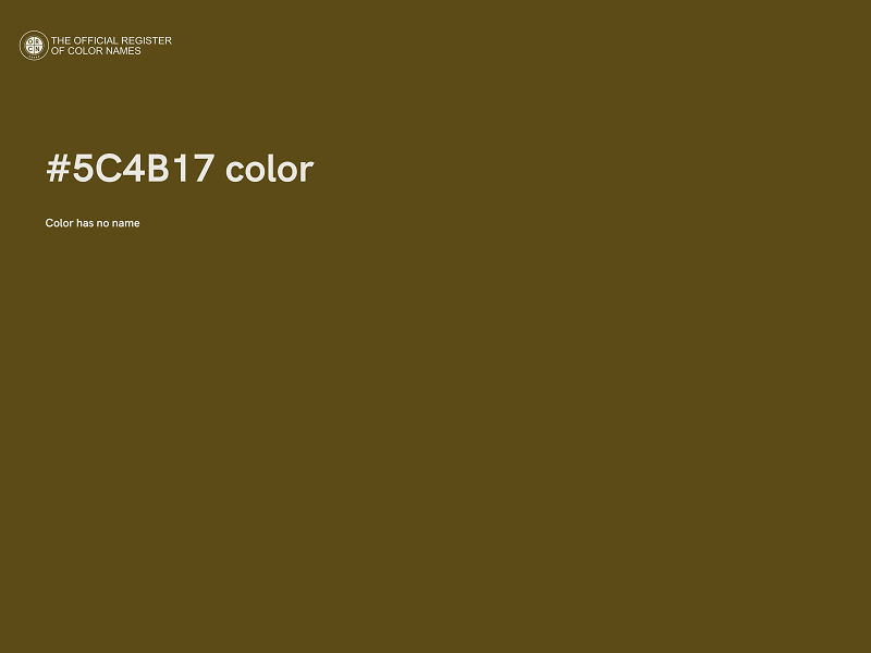 #5C4B17 color image