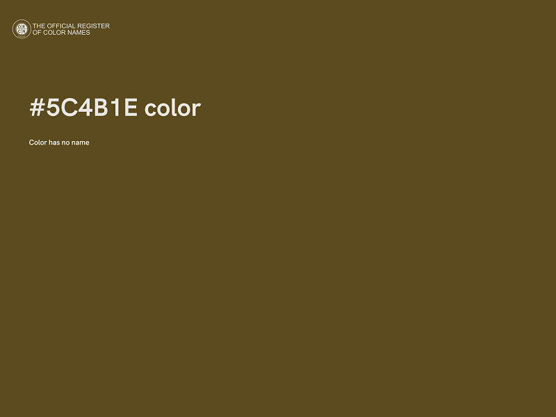 #5C4B1E color image